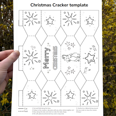 Christmas Cracker Template - PDF Download