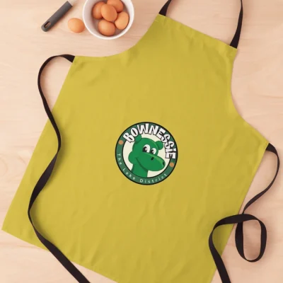 Green Bownessie Logo Apron